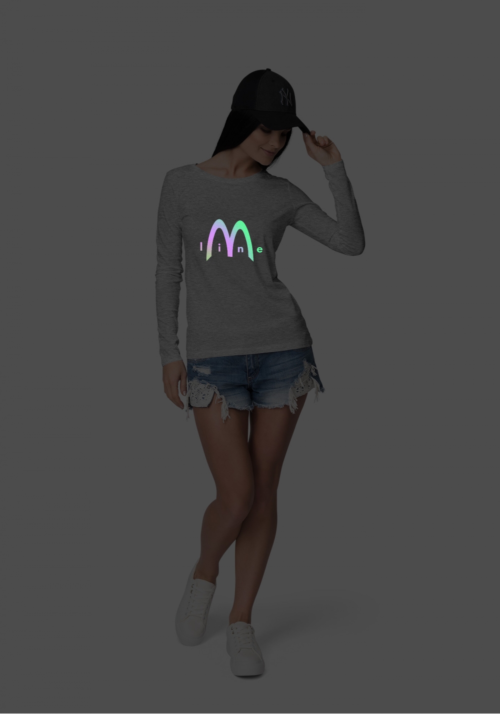 Лимитированный лонгслив женский Линия М ~ M Line (свойский)