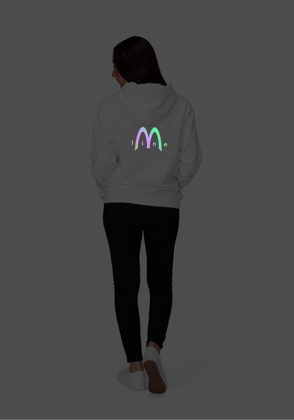 Лимитированное худи унисекс Линия М ~ M Line (ясное, коллекция back)