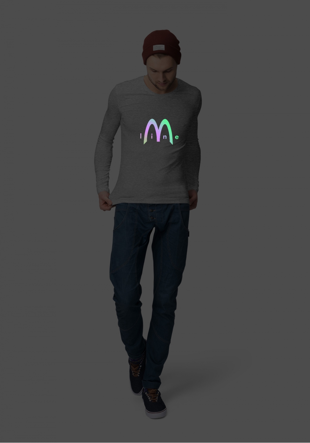 Лимитированный лонгслив мужской Линия М ~ M Line (свойский)