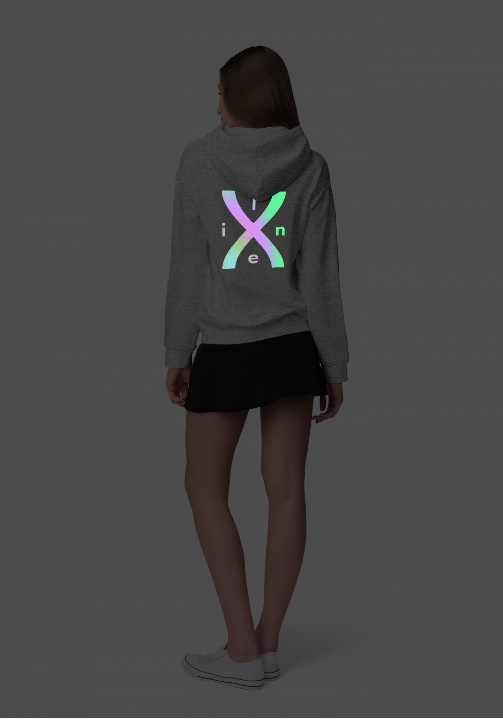 Лимитированное худи унисекс Линия Экс ~ X Line (свойское, коллекция back)