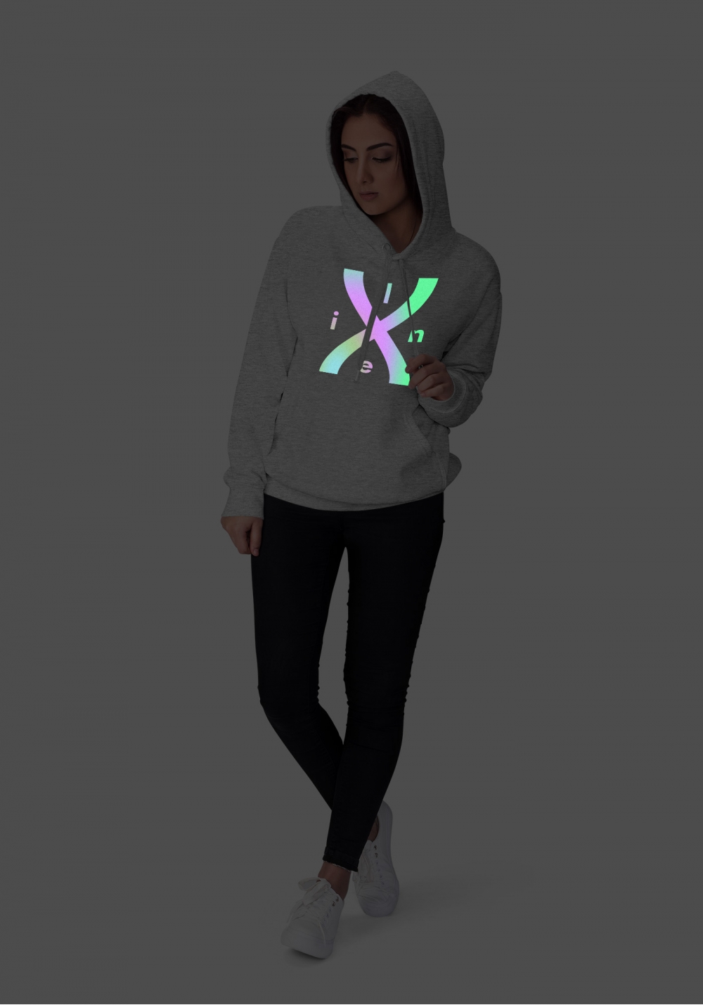 Лимитированное худи унисекс Линия Экс ~ X Line (свойское, коллекция front)